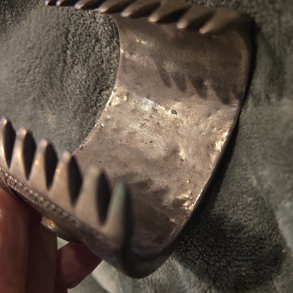 Turkmen Tribal Jewelry Qasli Bilezik Cuff Bracelet - Picture 8 of 9